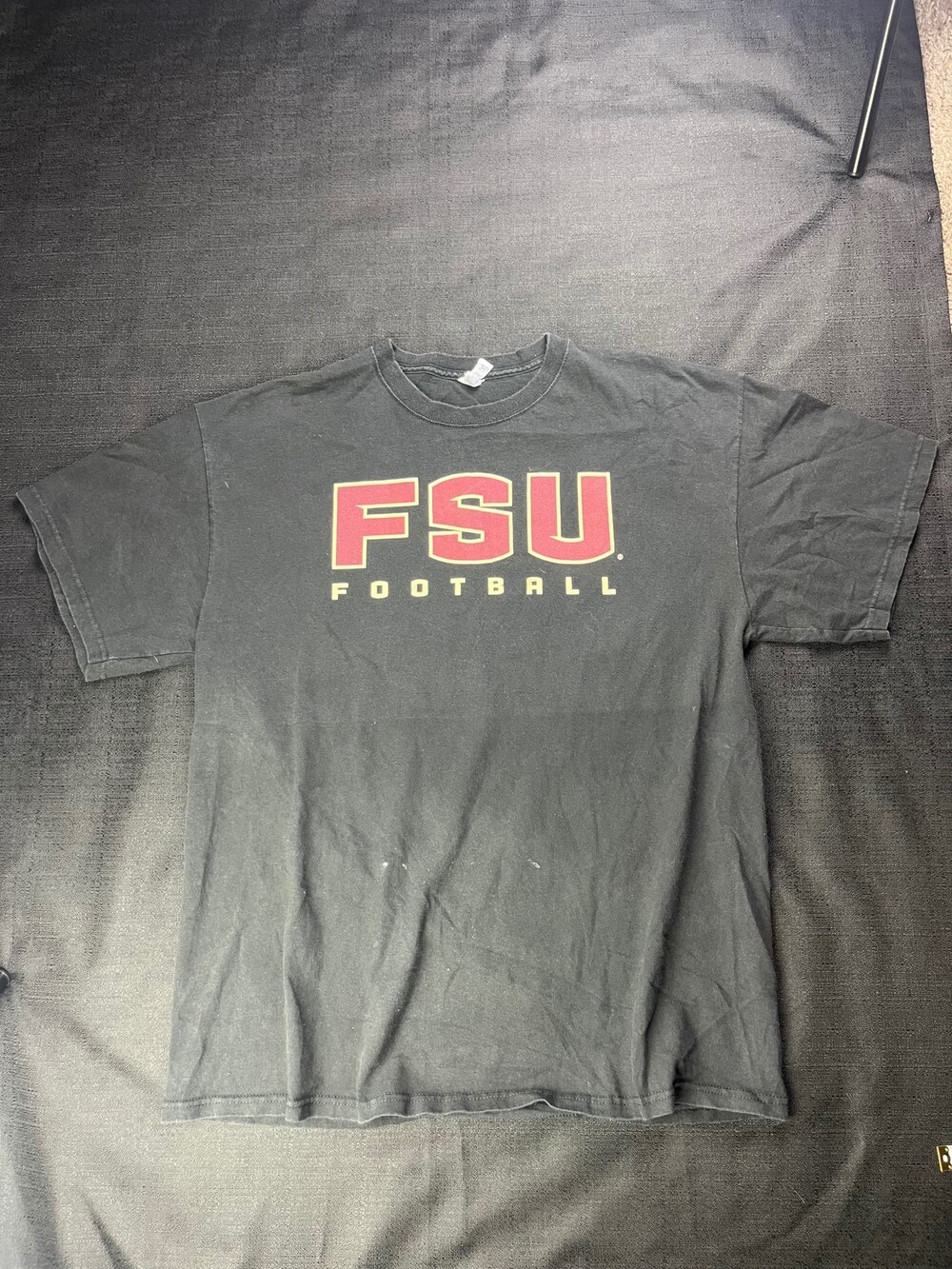 Delta Magnum Weight FSU Football Black Cotton T-Shirt